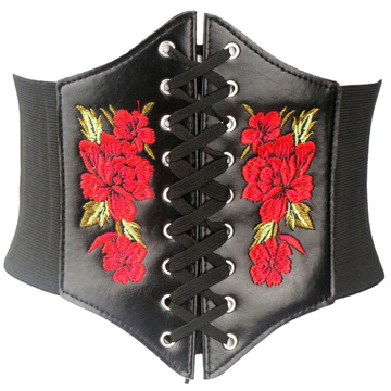 PASEK PAS GORSET szeroki Wiązany HAFT FOLK GÓRALSKI rozmiar M