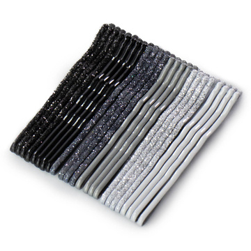 WSUWKI do włosów dwie kulki 24 sztuk BROKAT