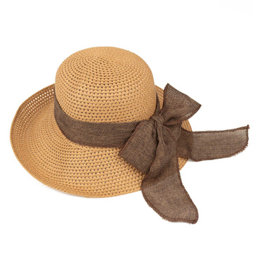 KAPELUSZ DAMSKI Alessio słomkowy boho lato plaża słomiany KOKARDA