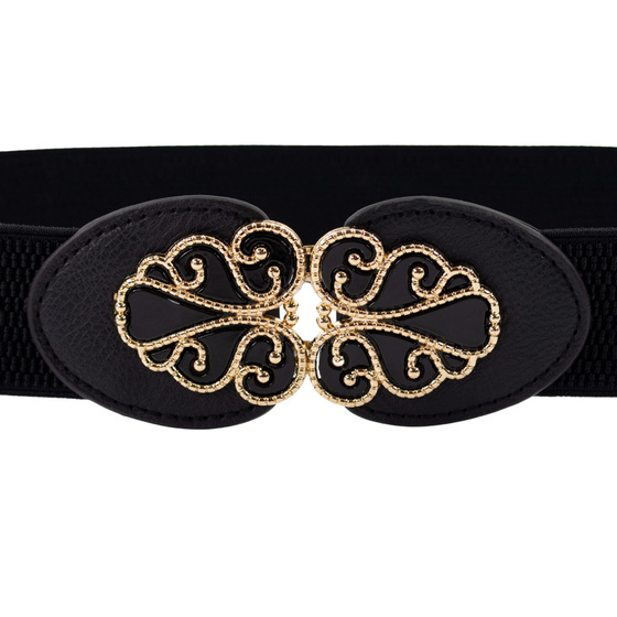 Pasek DAMSKI elastyczny PAS gumowy SZEROKI klamra