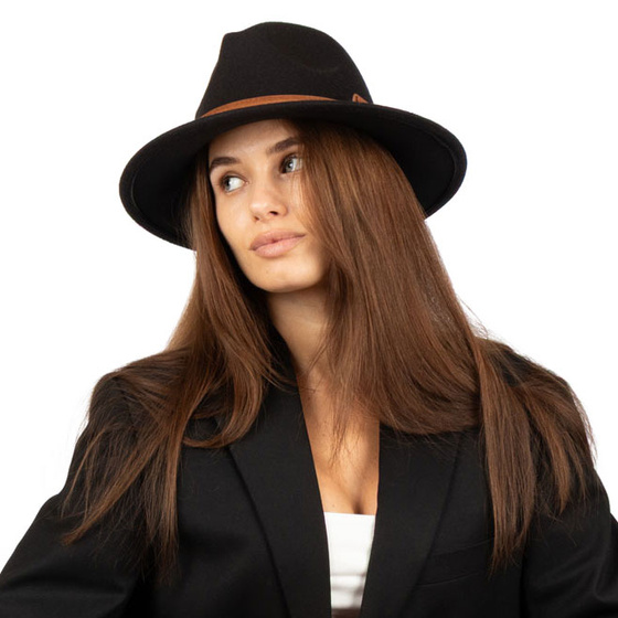 KAPELUSZ PANAMA fedora elegancki filcowy