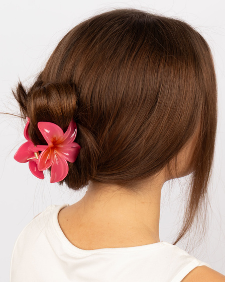 KLAMRA KWIAT szczęka duża SPINKA do włosów kwiatek HAWAJSKA KWIAT PLUMERII