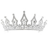 KORONA diadem KRYSZTAŁY tiara ŚLUBNA srebrna ŚLUB