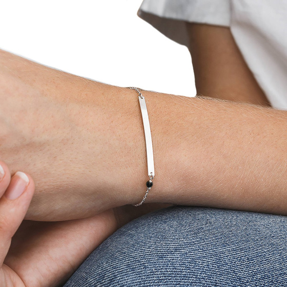 Bransoletka CELEBRYTKA blaszka STAL SZLACHETNA