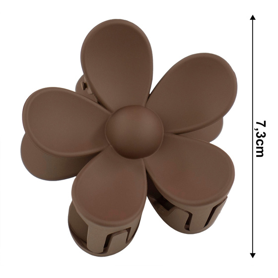 SPINKA DO WŁOSÓW duża klamra matowa klamerka żabka szczęka KWIAT