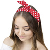 OPASKA DO WŁOSÓW czerwona PIN UP kropki WIĄZANA