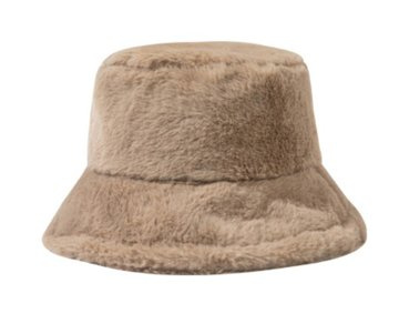 ZIMOWY bucket hat KAPELUSZ ciepły PLUSZOWY czapka na zimę