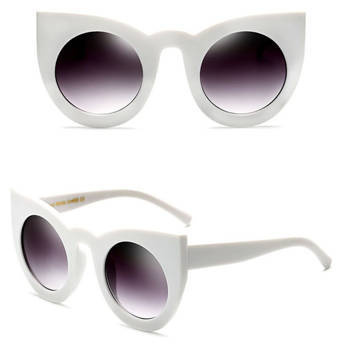 OKULARY PRZECIWSŁONECZNE damskie kocie. BIAŁE