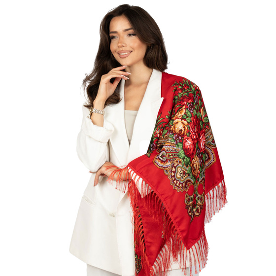 CHUSTA Ludowa Alessio GÓRALSKA Folk KWIATY DUŻA