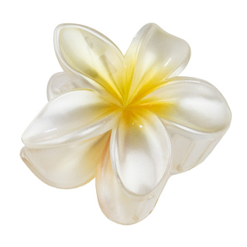 KLAMRA KWIAT szczęka duża SPINKA do włosów kwiatek Kwiat Plumerii HAWAJSKA