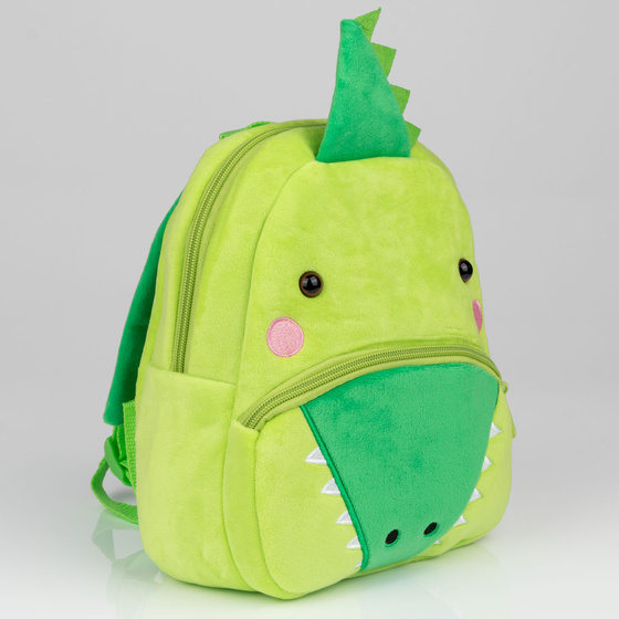 PLECAK SZKOLNY dla Dziewczynki Chłopca Przedszkolaka crocodile PLUSZOWY