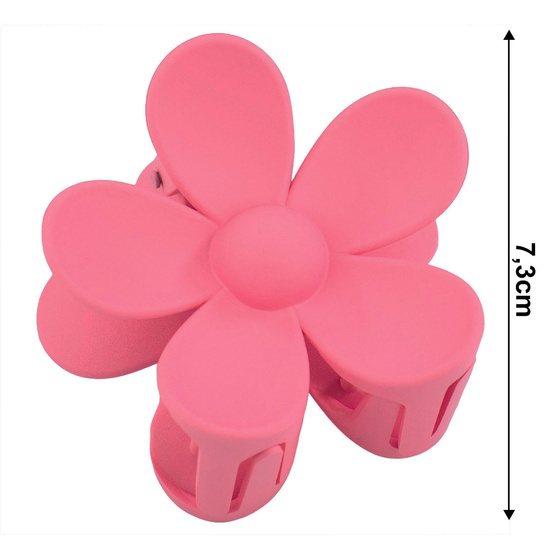 SPINKA DO WŁOSÓW duża klamra matowa klamerka żabka szczęka KWIAT