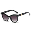OKULARY przeciwsłoneczne KOCIE OKO damskie CZARNE
