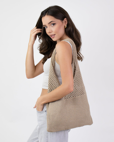 TORBA DAMSKA na ramię torebka NA ZAKUPY miejska shopperka BOHO