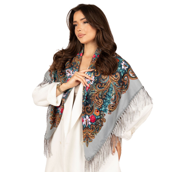 CHUSTA Ludowa Alessio GÓRALSKA Folk KWIATY DUŻA