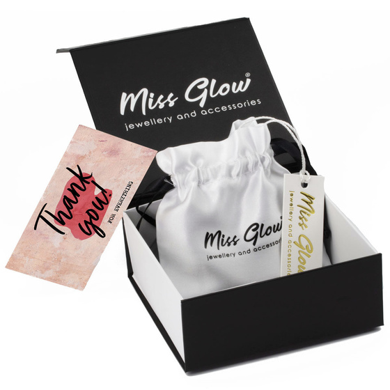 Bransoletka cyrkonie STAL SZLACHETNA POSREBRZANA