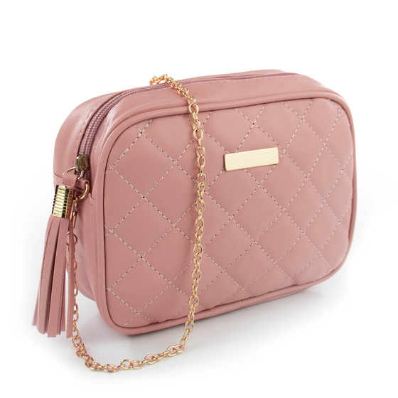 Alessio TOREBKA Damska PIKOWANA na ramię łańcuszek QUILTED CROSSBODY