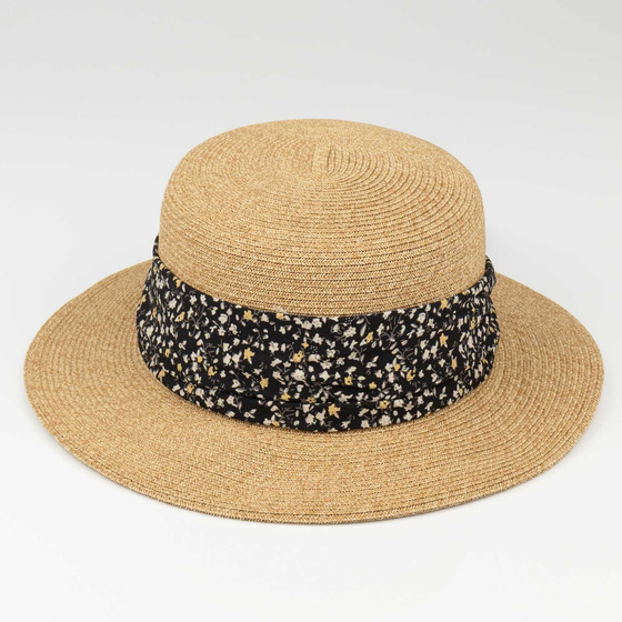 KAPELUSZ DAMSKI Alessio słomkowy boho lato plaża KOKARDA słomiany