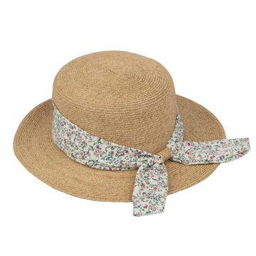 KAPELUSZ DAMSKI Alessio słomkowy boho lato plaża KOKARDA słomiany