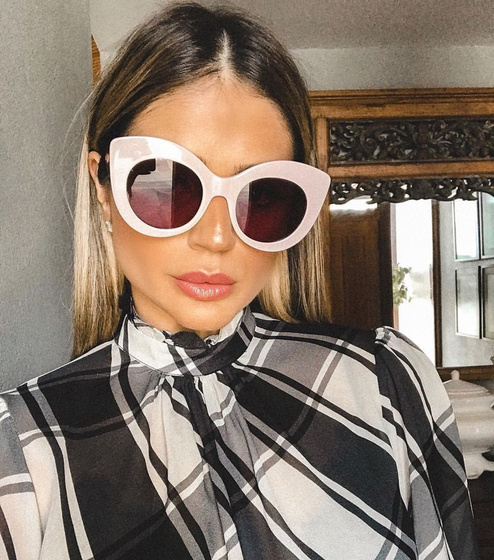 OKULARY przeciwsłoneczne DAMSKIE kocie oko RÓŻOWE