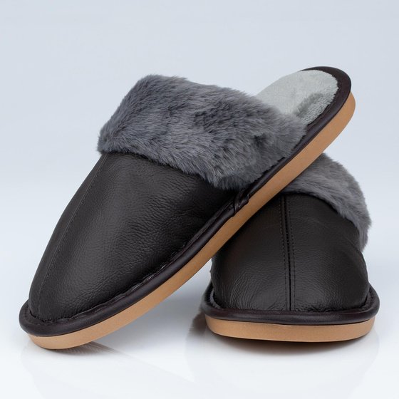 KAPCIE MĘSKIE Alessio domowe OCIEPLANE MIĘKKIE Futerko r. 45-46