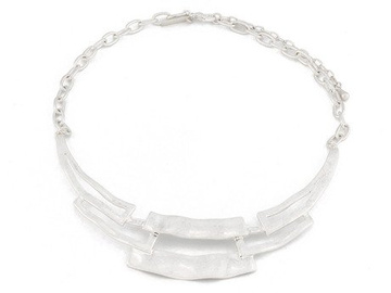 KOLIA cała srebrna METALOWA naszyjnik AZTECKI