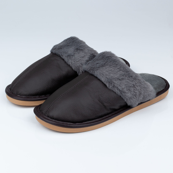 KAPCIE MĘSKIE Alessio domowe OCIEPLANE MIĘKKIE Futerko r. 45-46