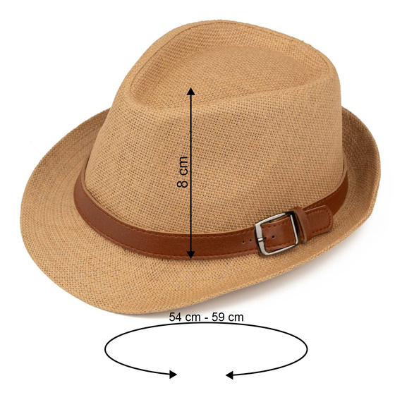 KAPELUSZ Alessio MĘSKI damski PLECIONY lato HAWANA letni PANAMA