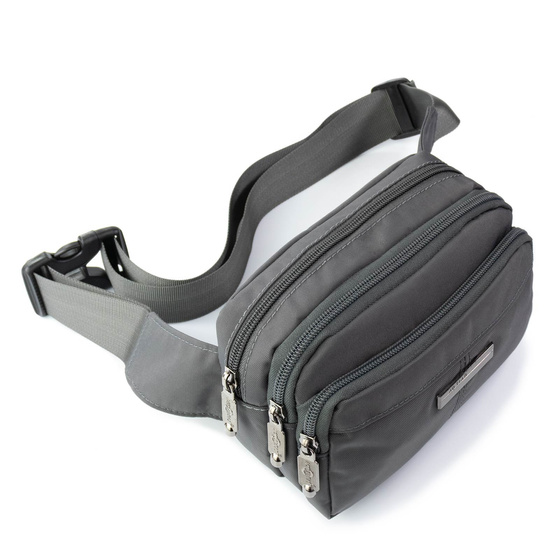 Torebka saszetka BIODRÓWKA NERKA męska POJEMNA SOLID PREMIUM