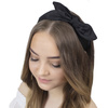OPASKA DO WŁOSÓW czarna KOKARDA pin up WĘZEŁ