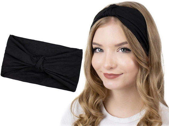 OPASKA DO WŁOSÓW turban BANDAMKA na głowę WĘZEŁ damska