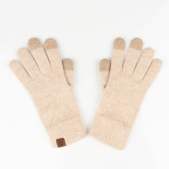 Alessio KOMPLET CZAPKA + KOMIN + RĘKAWICZKI DOTYKOWE ciepły POLAR ZIMOWY