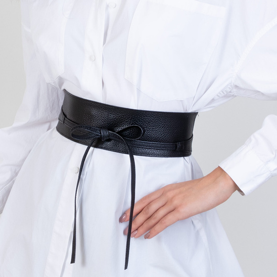 PASEK damski do sukienki WIĄZANY szeroki BOHO