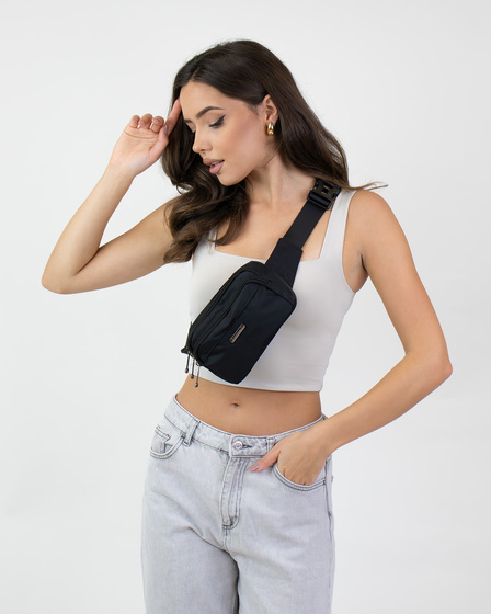 Torebka saszetka BIODRÓWKA NERKA męska POJEMNA SOLID PREMIUM