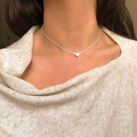 Naszyjnik SERCE delikatny STAL SZLACHETNA 316L