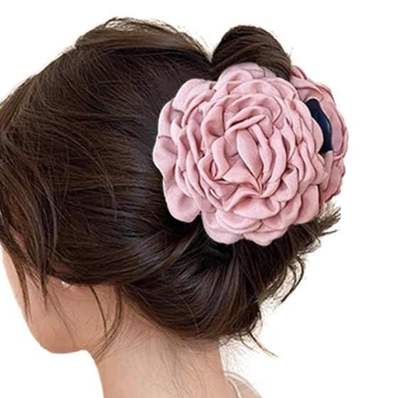 SPINKA ozdoba DO WŁOSÓW duża klamra KWIAT klasyczna elegancka