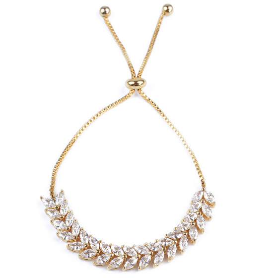 Bransoletka elegancka STAL SZLACHETNA POZŁACANA