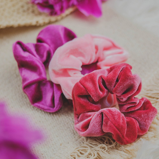 GUMKA DO WŁOSÓW scrunchies aksamitka FROTKA welurowa