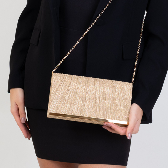 Torebka WIECZOROWA błyszcząca KOPERTÓWKA mała ELEGANCKA wizytowa
