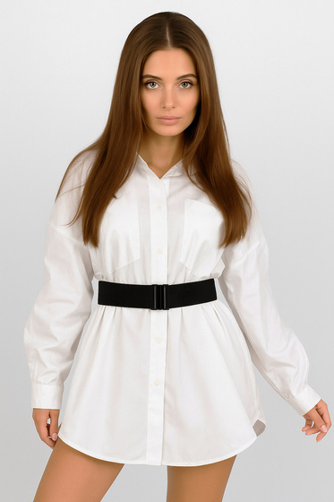 PASEK DAMSKI gumowy PAS ELASTYCZNY klamra szeroki Rozmiar M