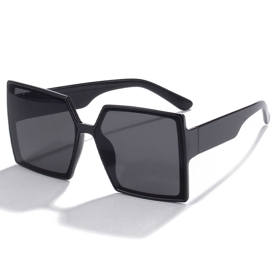 Akcesoria Okulary przeciwsłoneczne Kwadratowe okulary przeciwsłoneczne Leiber Kwadratowe okulary przeciws\u0142oneczne czarny-srebrny Melan\u017cowy 